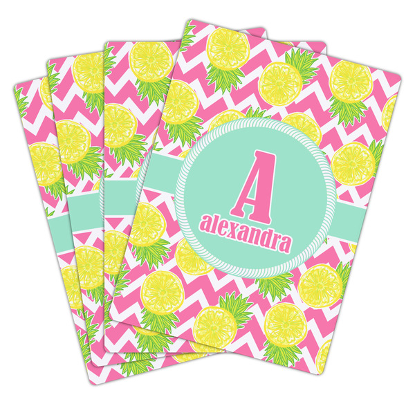 Pineapples Playing Cards - Hand Back View