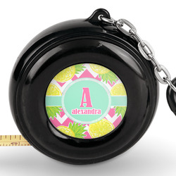 Pineapples Pocket Tape Measure - 6 Ft w/ Carabiner Clip (Personalized)