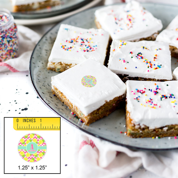 Pineapples Printed Icing Circle - XSmall - In Context