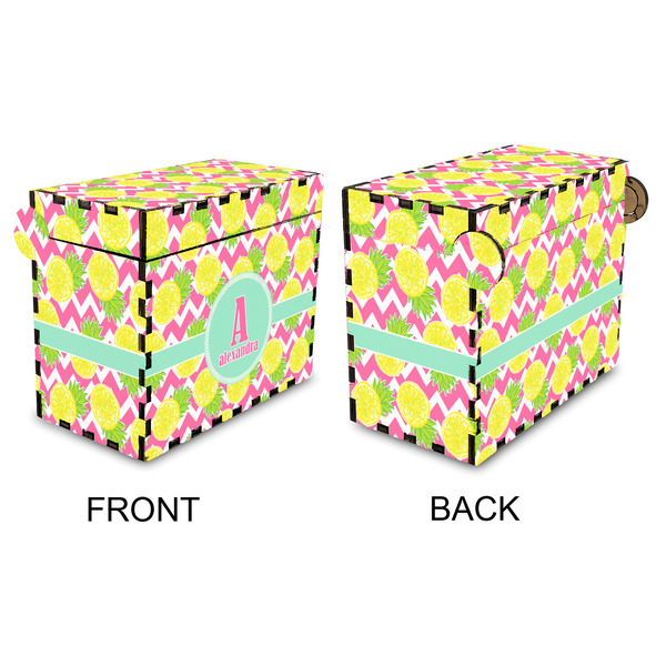 Pineapples Recipe Box - Full Color - Approval