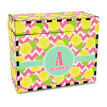 Pineapples Wood Recipe Box - Full Color Print (Personalized)