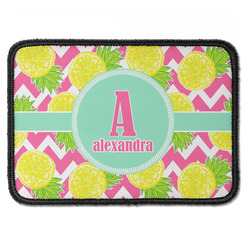 Pineapples Iron On Rectangle Patch w/ Name and Initial