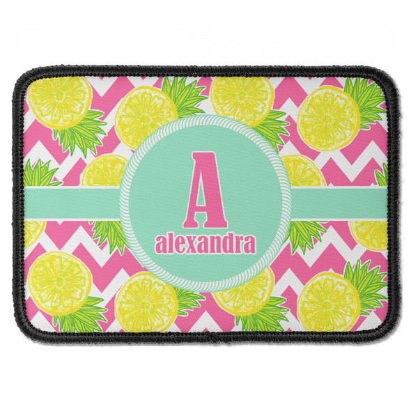 Custom Pineapples Iron On Rectangle Patch w/ Name and Initial