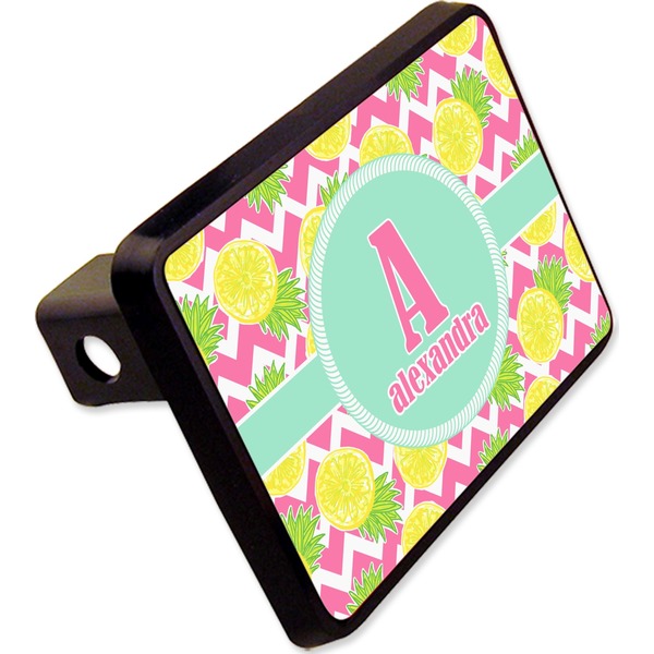 Custom Pineapples Rectangular Trailer Hitch Cover - 2" (Personalized)