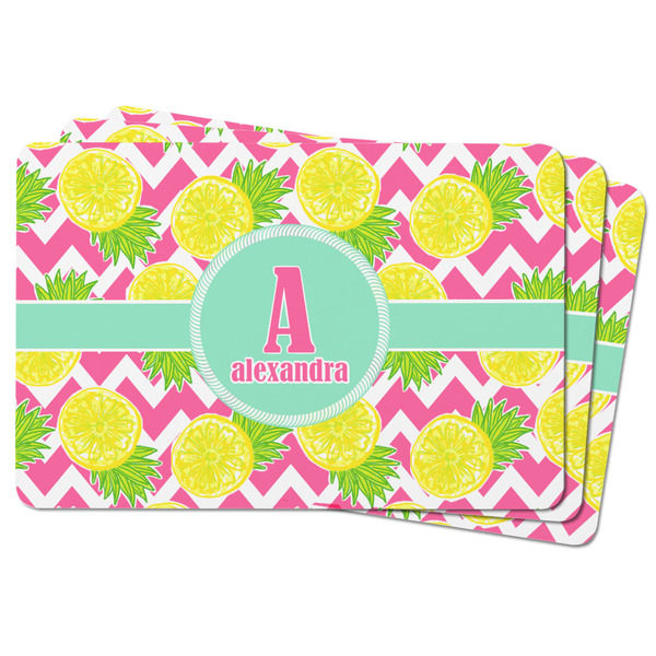 Pineapples Rectangular Fridge Magnet - THREE