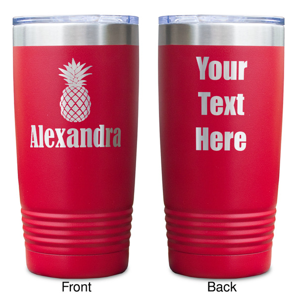 Pineapples Red Polar Camel Tumbler - 20oz - Double Sided - Approval