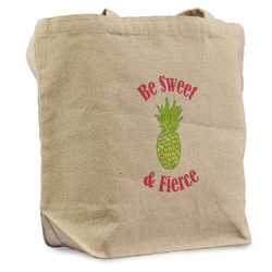 Pineapples Reusable Cotton Grocery Bag - Single (Personalized)