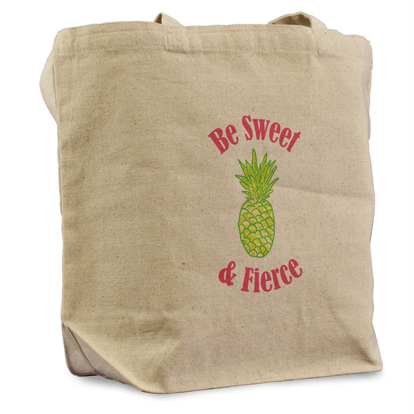 Custom Pineapples Reusable Cotton Grocery Bag (Personalized)