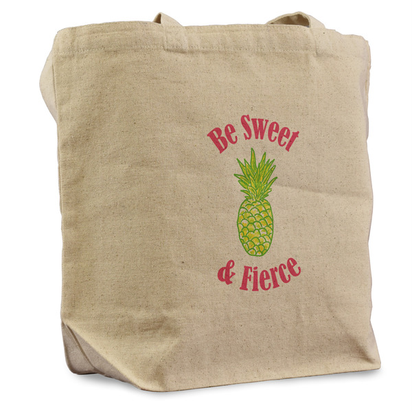 Custom Pineapples Reusable Cotton Grocery Bag - Single (Personalized)
