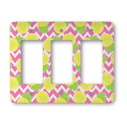 Pineapples Rocker Style Light Switch Cover - Three Switch