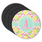 Pineapples Round Coaster Rubber Back - Main