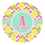 Pineapples Round Decal - Small (Personalized)