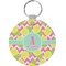 Pineapples Round Keychain (Personalized)