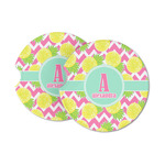 Pineapples Sandstone Car Coasters (Personalized)