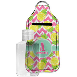 Pineapples Hand Sanitizer & Keychain Holder - Large (Personalized)