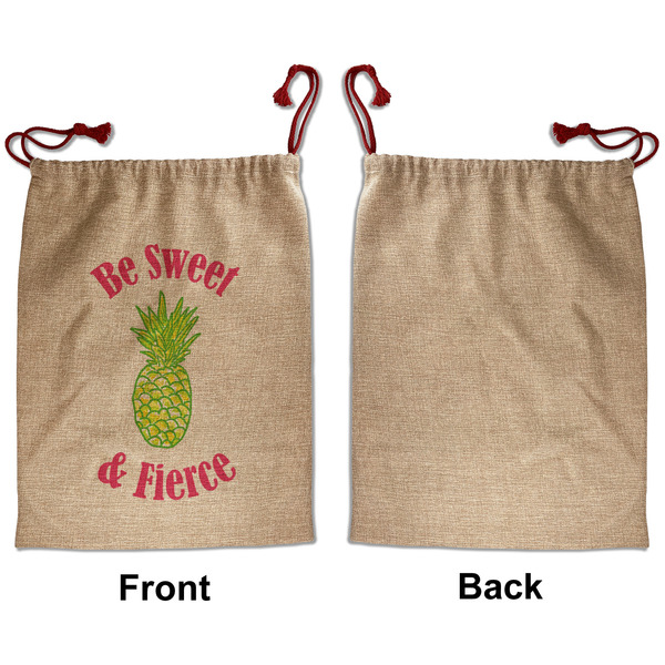 Pineapples Santa Bag - Approval - Front