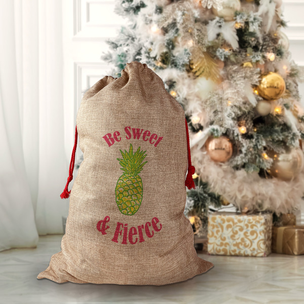 Pineapples Santa Bag - Lifestyle
