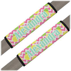 Pineapples Seat Belt Covers (Set of 2) (Personalized)