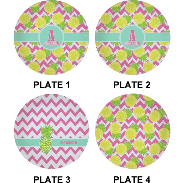 Pineapples Set of Appetizer / Dessert Plates (Approval)