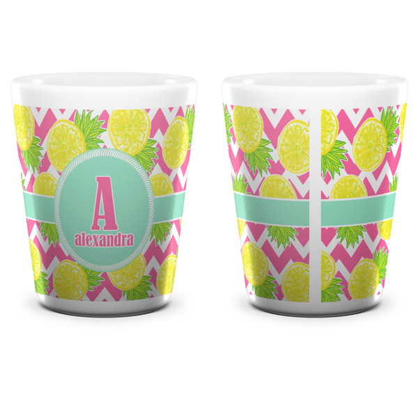 Pineapples Shot Glass - White - APPROVAL