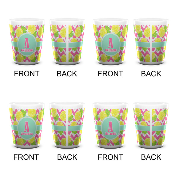 Pineapples Shot Glass - White - Set of 4 - APPROVAL