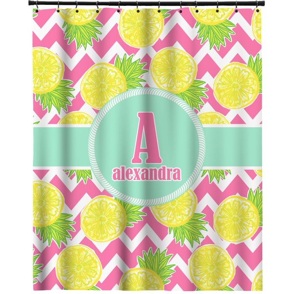 Custom Pineapples Extra Long Shower Curtain - 70"x84" (Personalized)