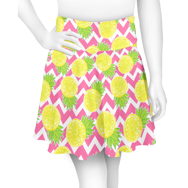 Custom Pineapples Skater Skirt - X Small