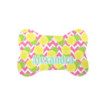 Pineapples Bone Shaped Dog Food Mat (Small) (Personalized)