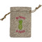 Pineapples Small Burlap Gift Bag - Front