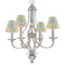 Pineapples Small Chandelier Shade - LIFESTYLE (on chandelier)