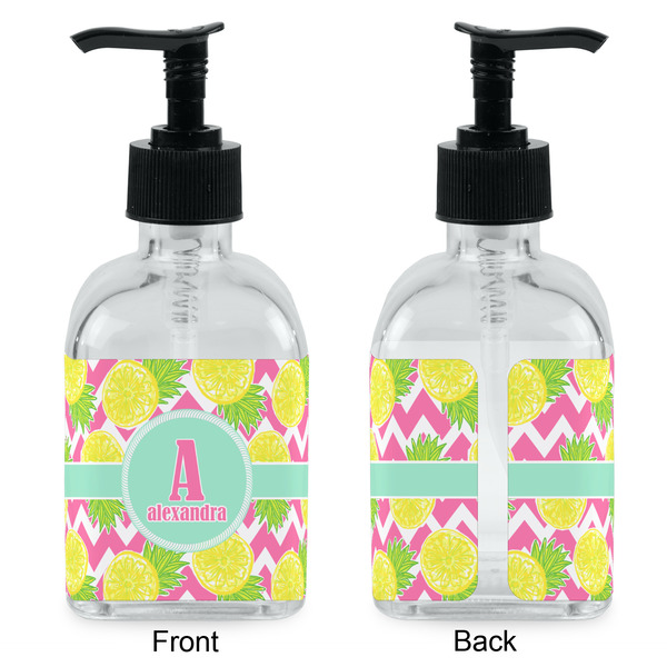 Pineapples Glass Soap/Lotion Dispenser - Approval