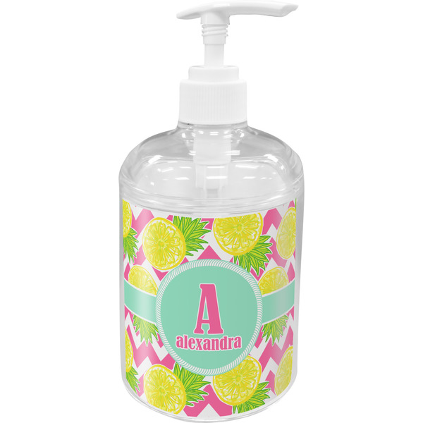 Custom Pineapples Acrylic Soap & Lotion Bottle (Personalized)