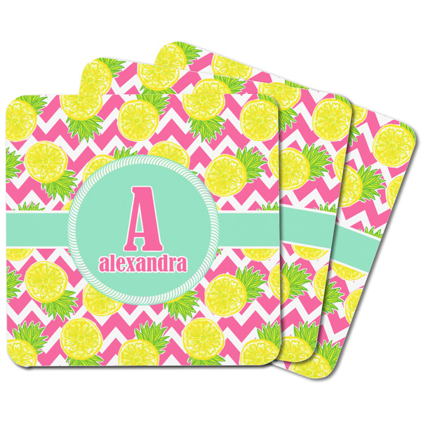 Pineapples Square Fridge Magnet - MAIN