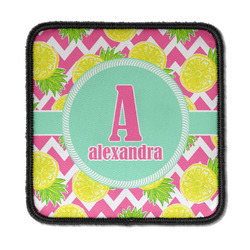 Pineapples Iron On Square Patch w/ Name and Initial