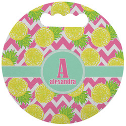 Pineapples Stadium Cushion (Round) (Personalized)