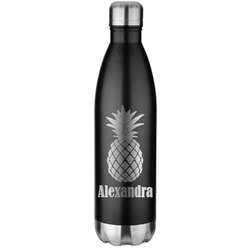 Pineapples Water Bottle - 26 oz. Stainless Steel - Laser Engraved (Personalized)
