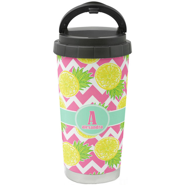 Custom Pineapples Stainless Steel Coffee Tumbler (Personalized)