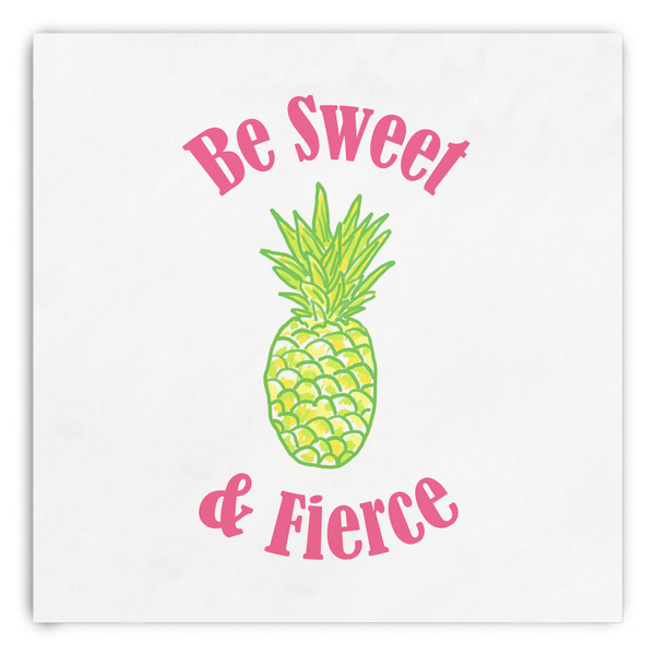 Custom Pineapples Paper Dinner Napkins (Personalized)