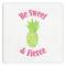 Pineapples Paper Dinner Napkin - Front View