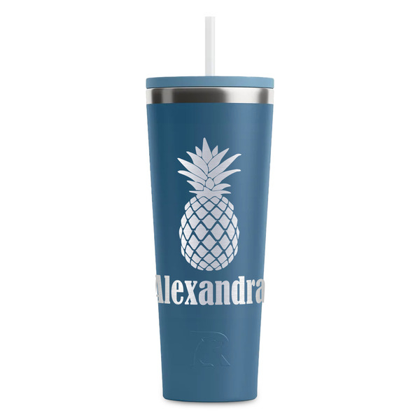 Custom Pineapples RTIC Everyday Tumbler with Straw - 28oz (Personalized)