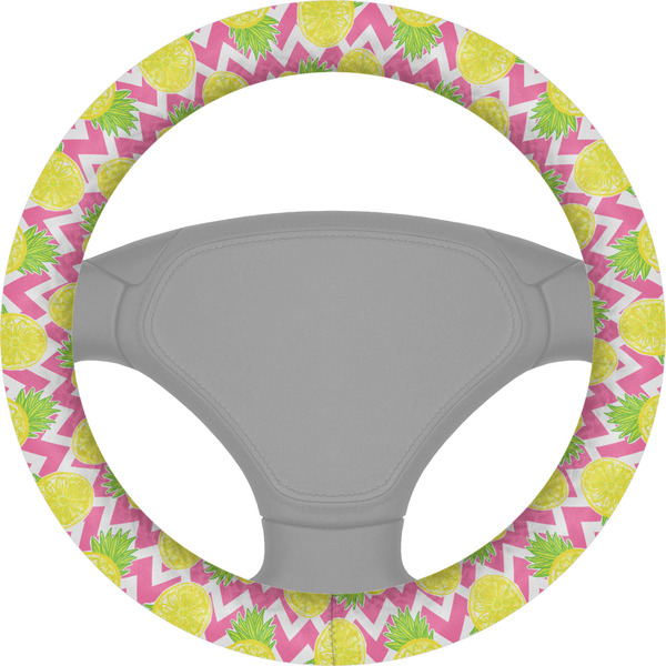 Custom Pineapples Steering Wheel Cover