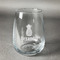 Pineapples Stemless Wine Glass - Front/Approval