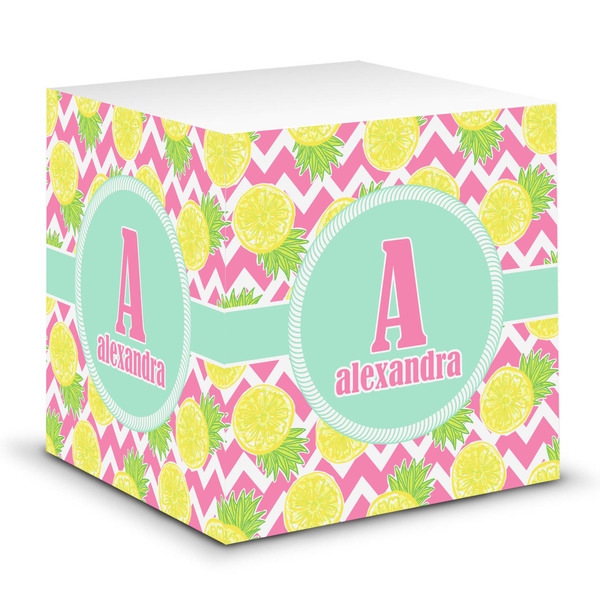 Custom Pineapples Sticky Note Cube (Personalized)