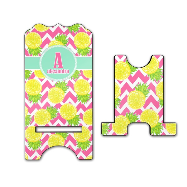 Pineapples Stylized Phone Stand - Front & Back - Large