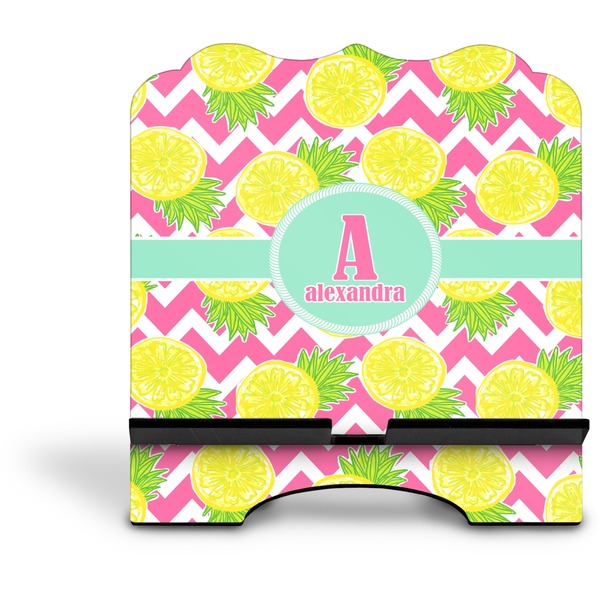 Pineapples Stylized Tablet Stand - Front without iPad