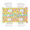 Pineapples Tablecloths (58"x102") - TOP VIEW (with plates)