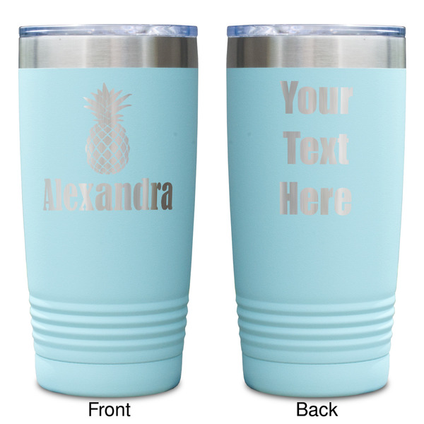 Pineapples Teal Polar Camel Tumbler - 20oz -Double Sided - Approval