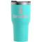 Pineapples Teal RTIC Tumbler (Front)