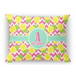 Pineapples Rectangular Throw Pillow Case - 12"x18" (Personalized)