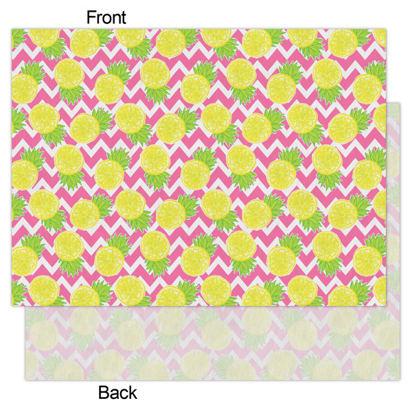 Pineapples Tissue Paper - Lightweight - Large - Front & Back